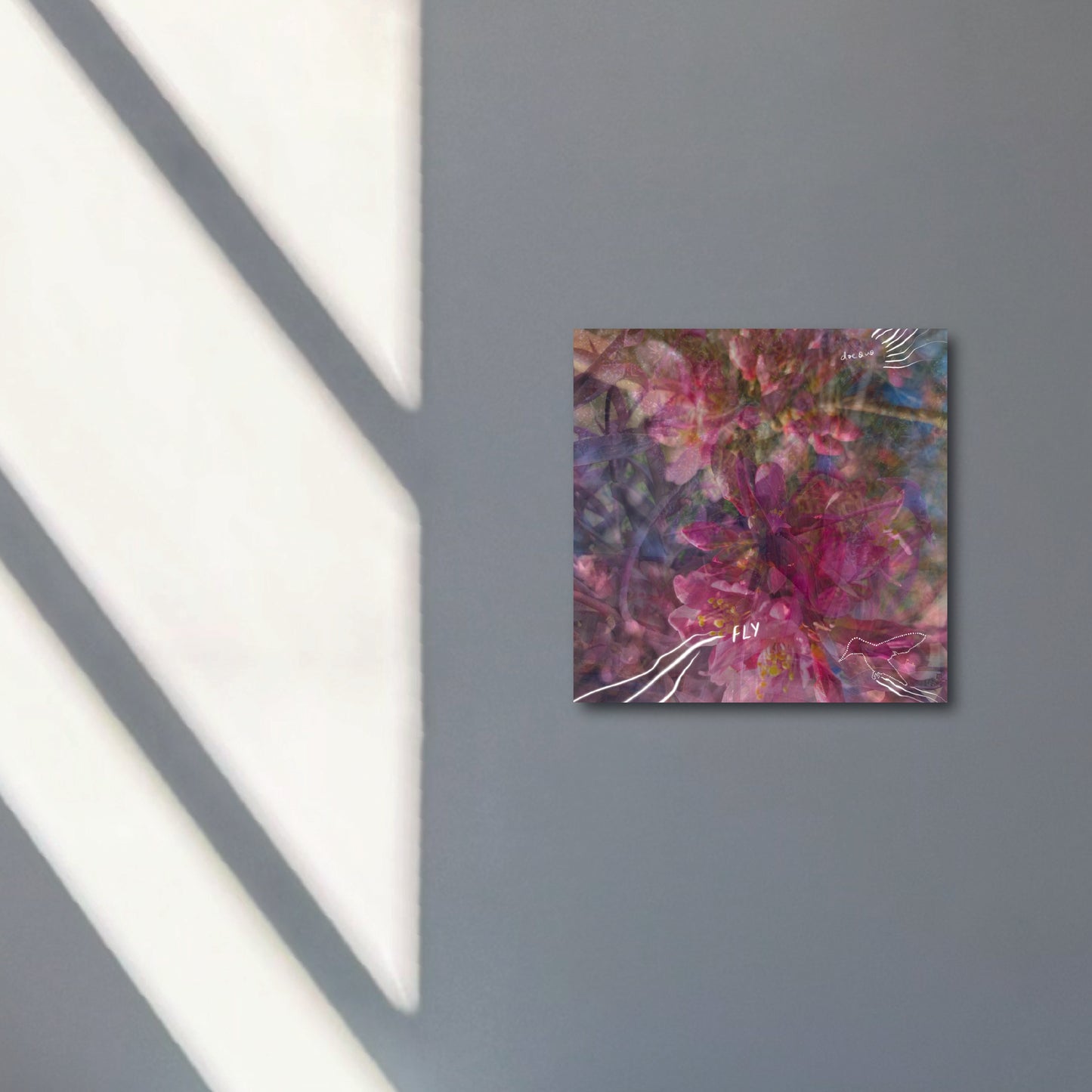 "fly to your heartsong" - series: you are exploding, metal print