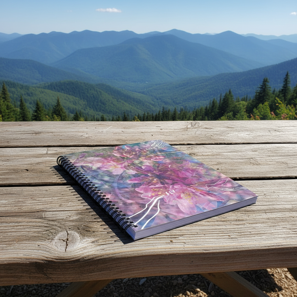 "fly to your heartsong" - series: you are exploding, paper notebook