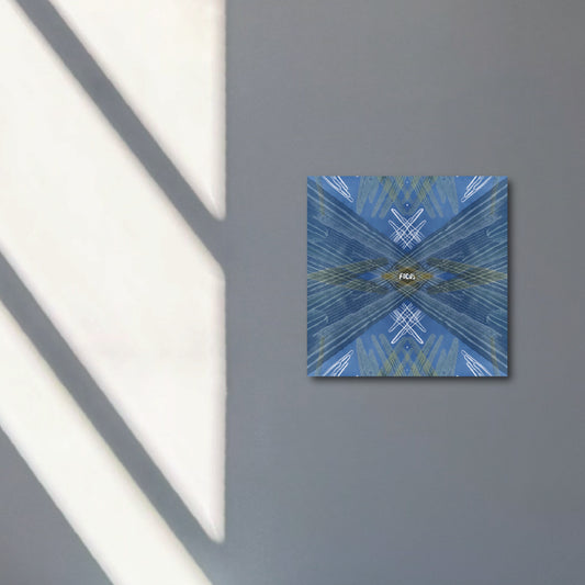 "focus your flow" - series: you are home, metal print