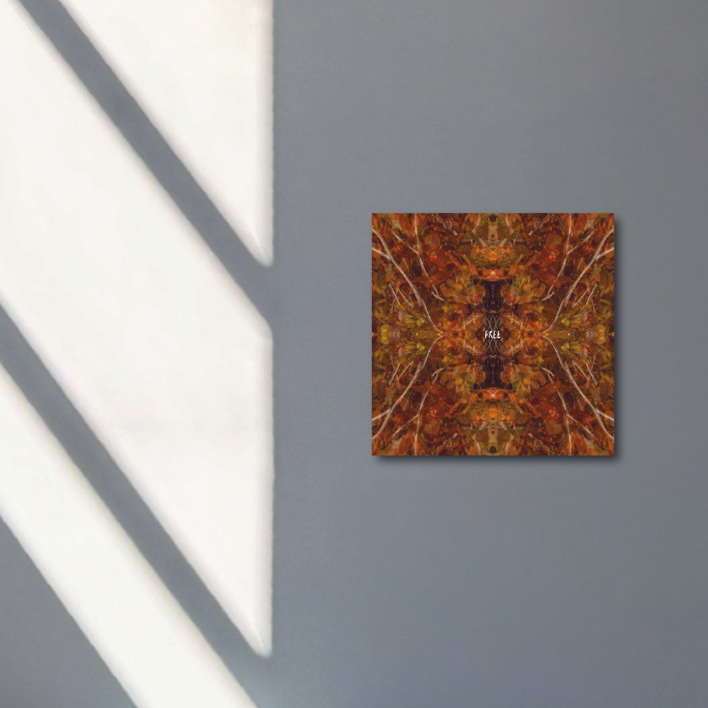 "you are free" - series: you are home, metal print