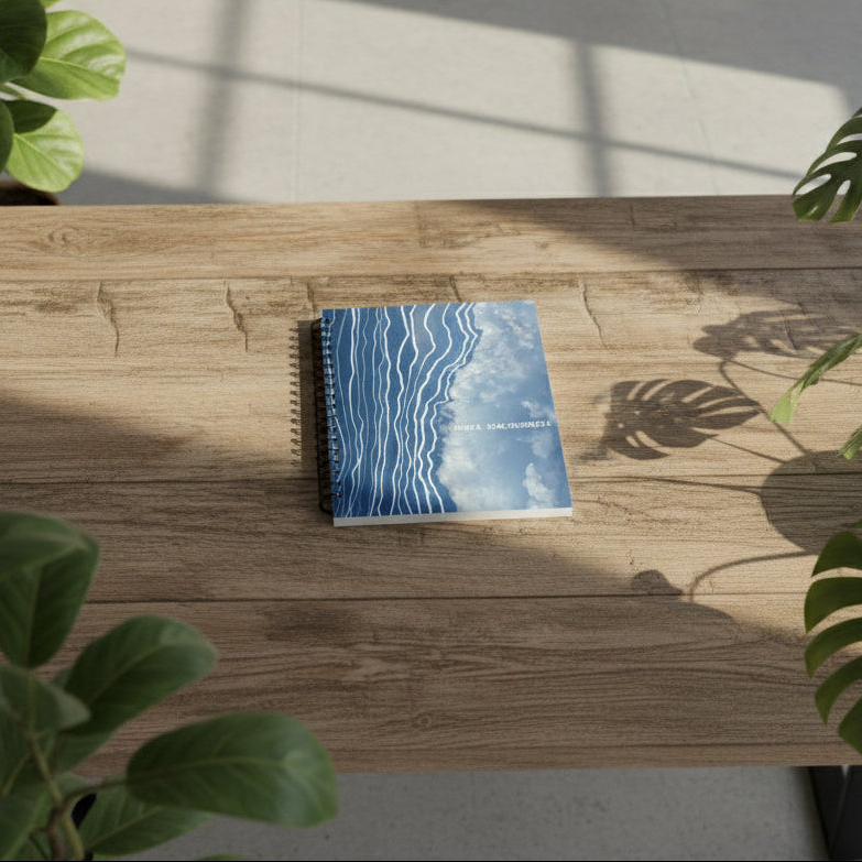 "explore your inner spaciousness" - series: you are home, paper notebook