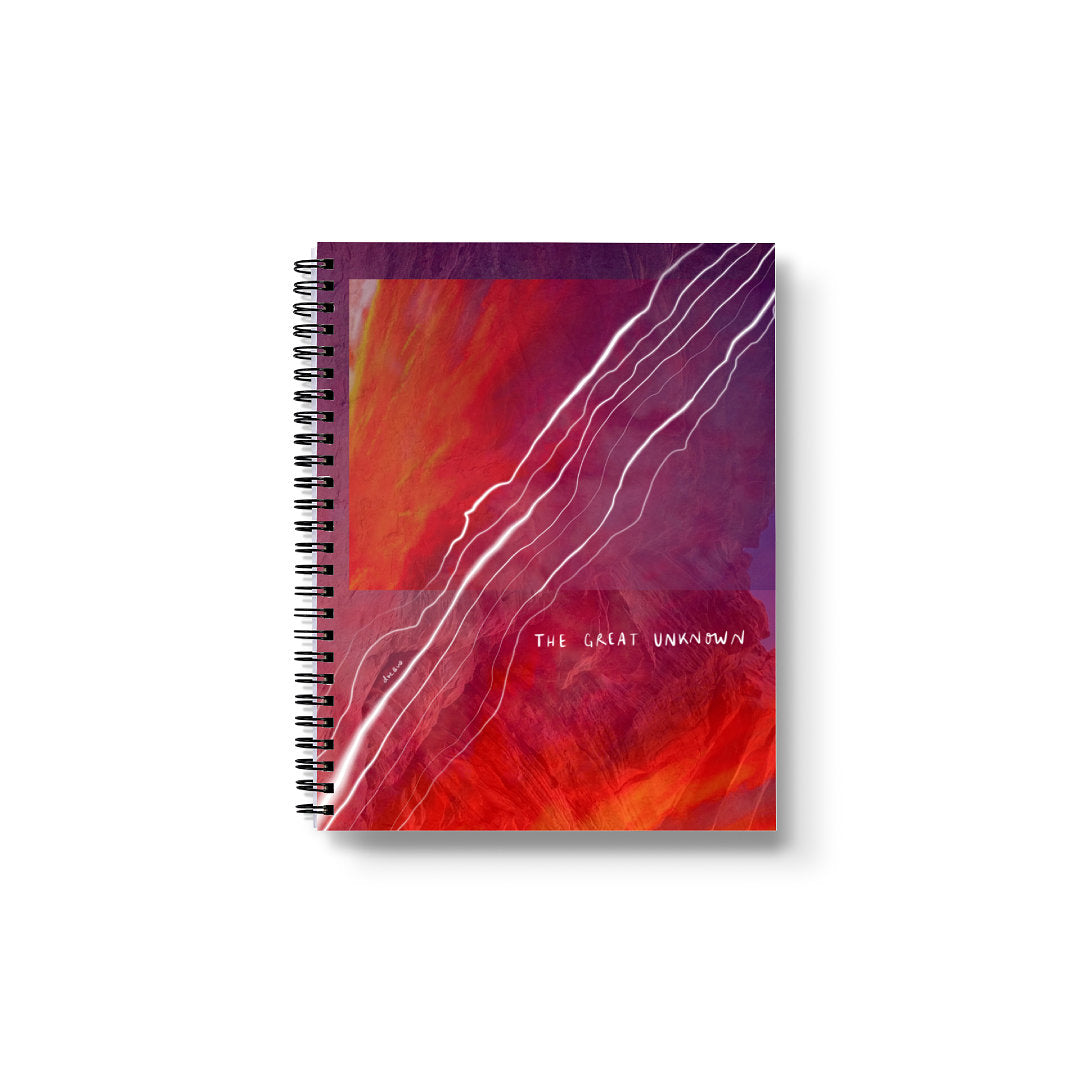 "the great unknown" - series: you are home, paper notebook