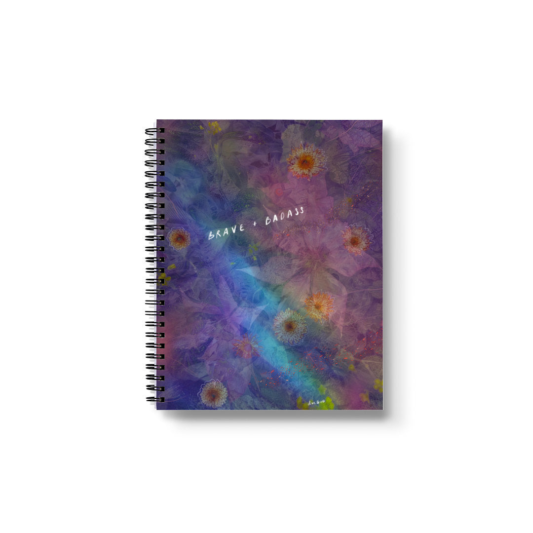"brave + badass" - series: you are home, paper notebook