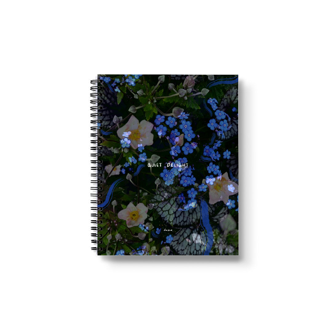 "quiet delight" - series: you are home, paper notebook