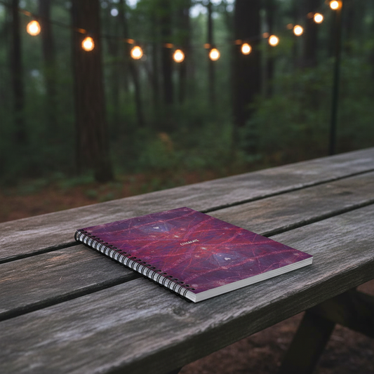 "the universe is a celebration that existence is" - series: you are home, paper notebook