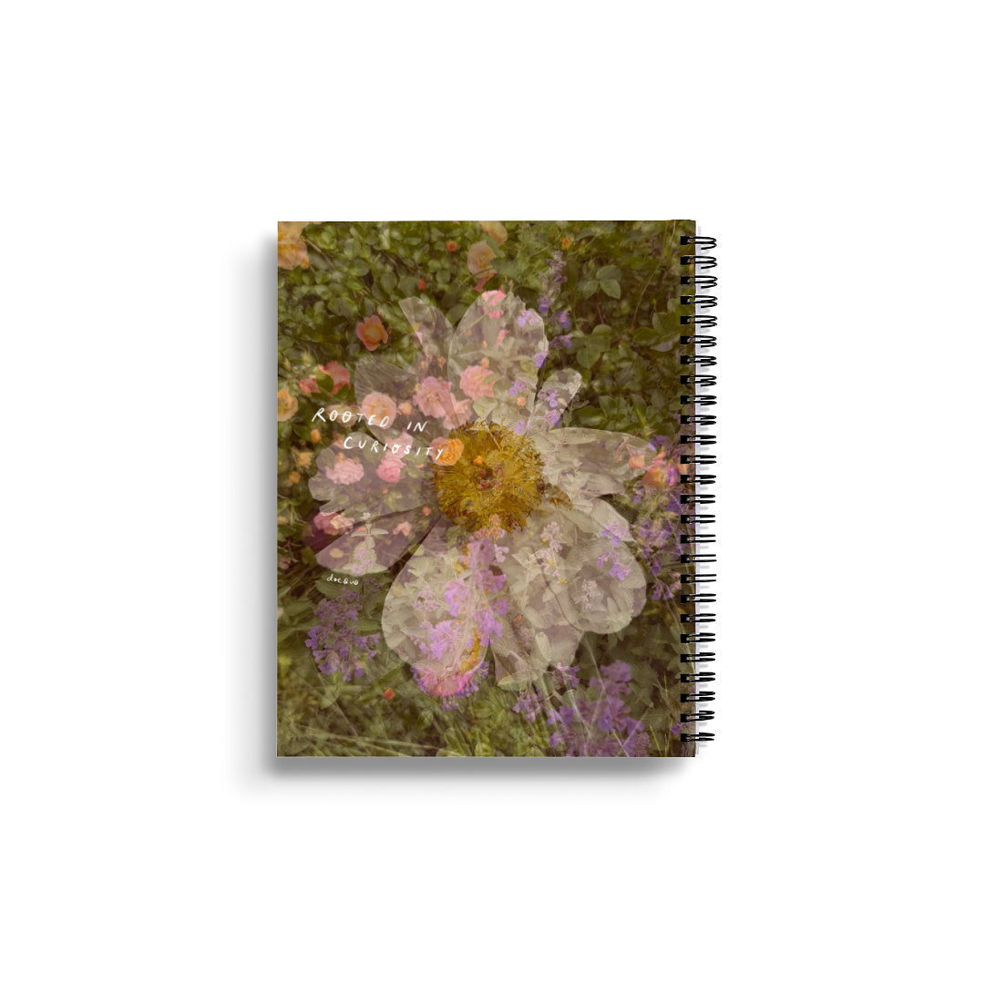 "rooted in curiosity" - series: you are home, paper notebook