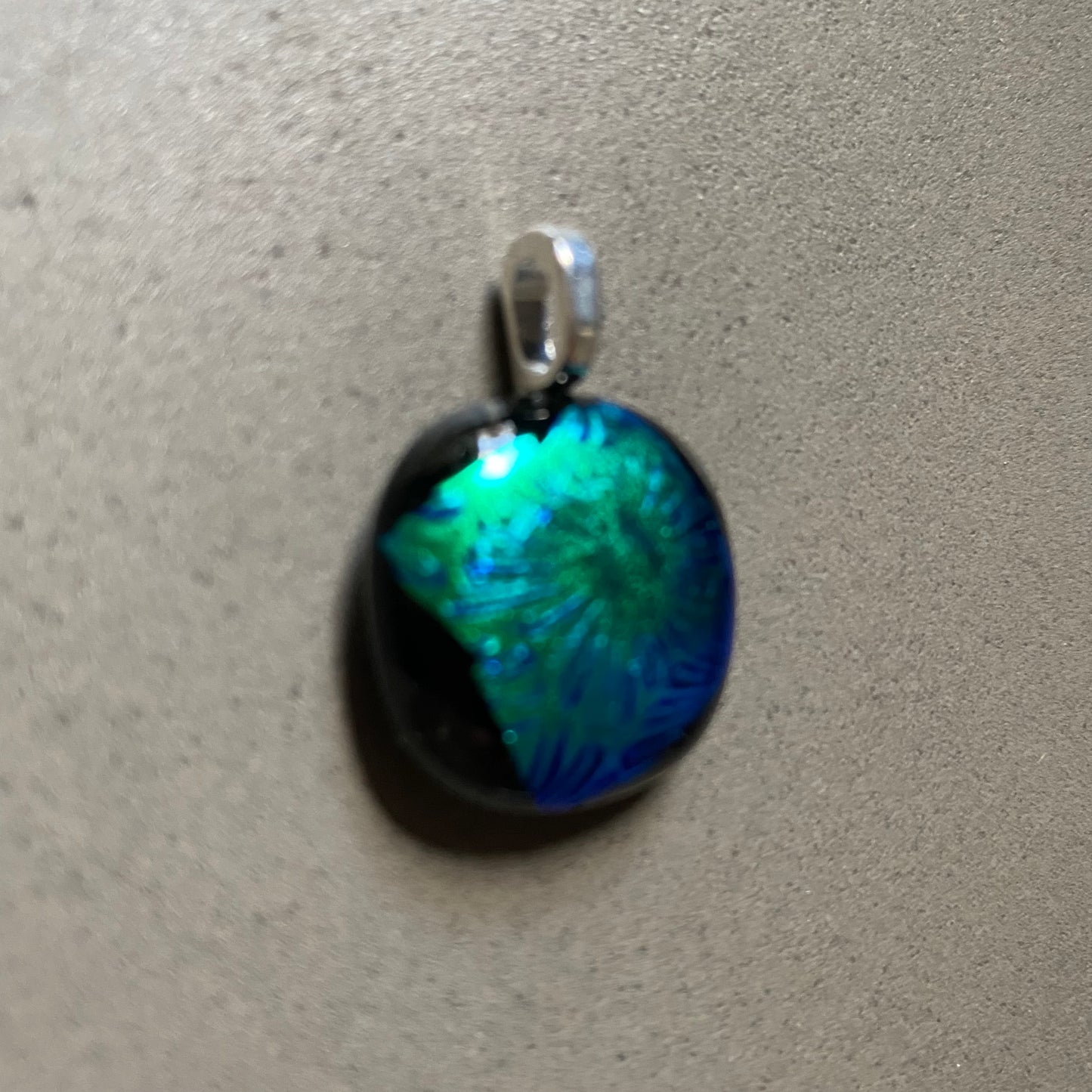 ⭐️ you are MOONKISSED [GLASS PENDANT] 🚀 deep green breaths