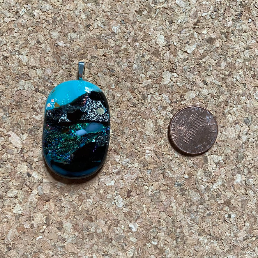 ⭐️ you are HEAVENLY [GLASS PENDANT] 🚀 blue sky bike ride