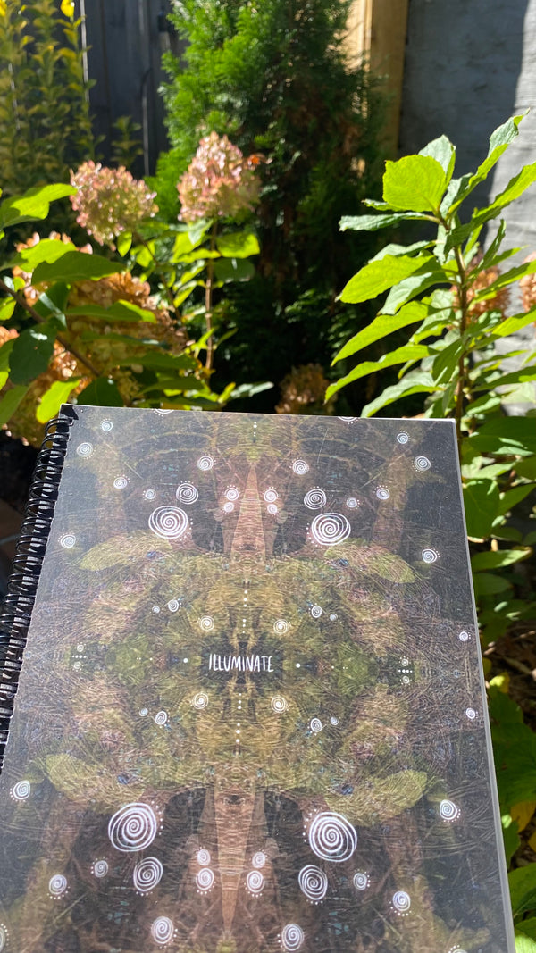 "illuminate from within" - series: you are home, paper notebook