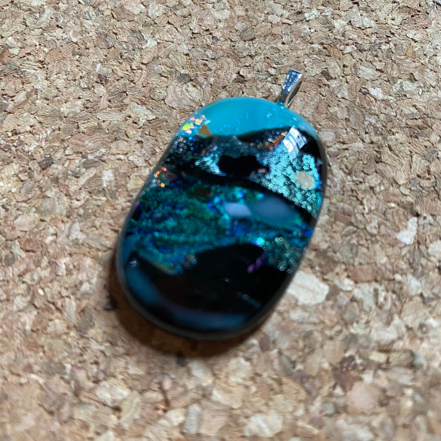⭐️ you are HEAVENLY [GLASS PENDANT] 🚀 blue sky bike ride