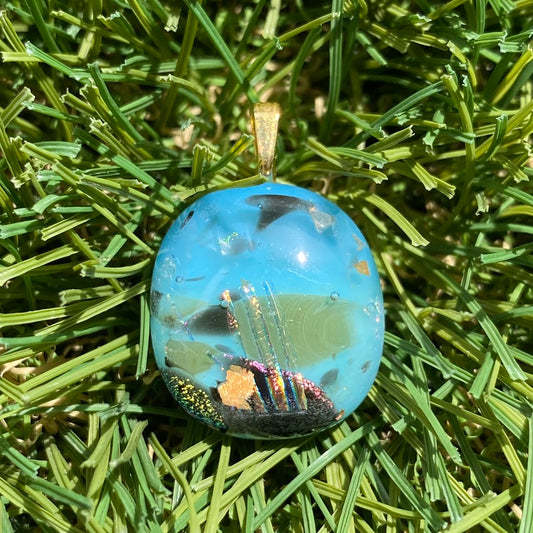 ⭐️ you are STARDUST [GLASS PENDANT] 🚀 aqua fresca
