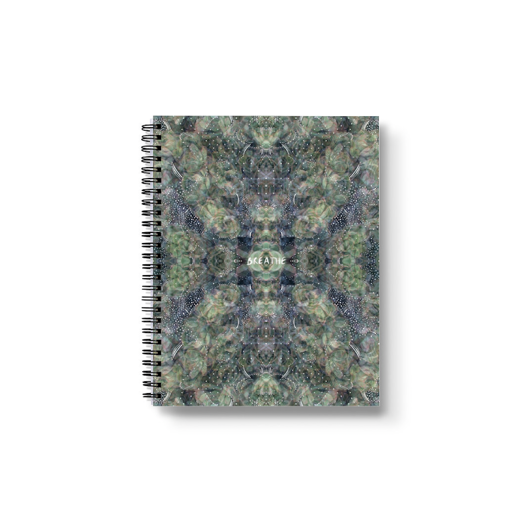 succulent notebook breathe in the succulents"